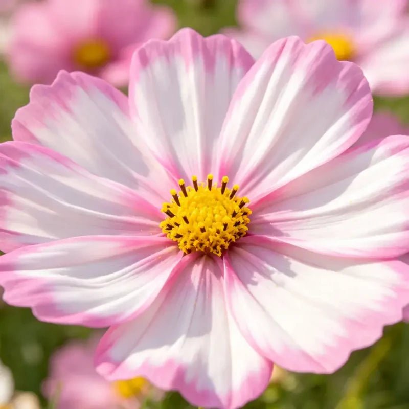 Pink and white border Cosmos Seeds - Verdseeds